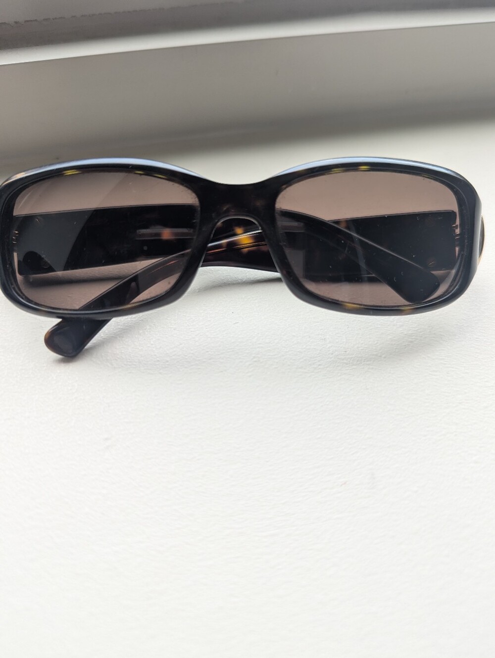 Marc Jacobs Women's Rectangular Tortoiseshell Sunglasses with Brown Lenses